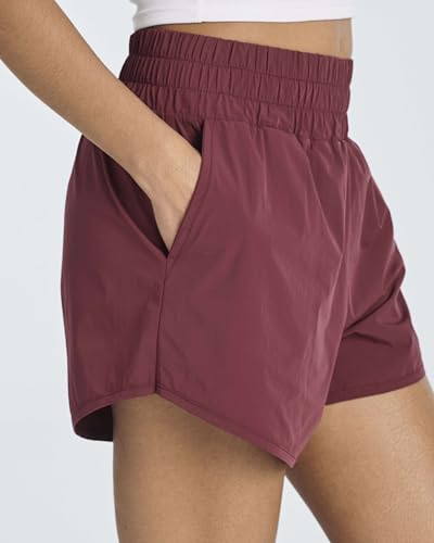 31lQGwHUkTL.jpg 4 Pack Women's 2.5'' High Waisted Running Shorts with Liner - Quick Dry, Dry Fit, Gym Workout