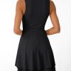31oxvPvTRGL.jpg Women's Square Neck Summer Party Flowy Ruffle Hem Ruched Waist Mini Dress