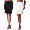 2 Pieces Half Slips for Women Underskirt with Short Lace Trim Lace Half Slip Dress for Under Dresses