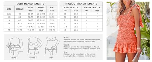 41t0JktrNUL.jpg Women's Summer Floral Spaghetti Strap Square Neck Ruffle Tie Mini Smocked Dress