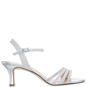 Nelena - Women's Sparkling Dress Sandals with Crystal Embellishments Shoes - Elegant and Comfortable heeled Sandals for Women -